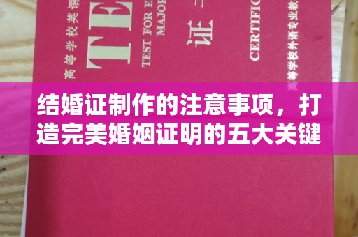 向阳结婚证制作的注意事项，打造完美婚姻证明的五大关键点